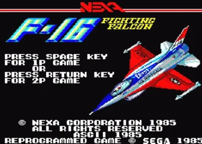 F-16 Fighting Falcon para Sega Master System