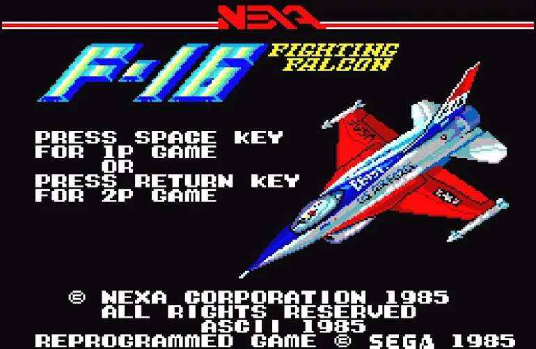F-16 Fighting Falcon para Sega Master System
