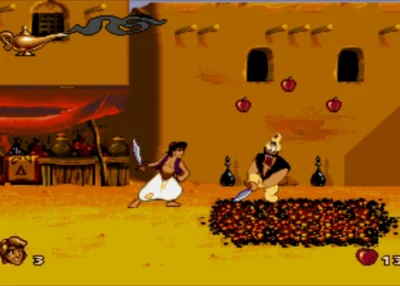 Aladdin para sega genesis o megadrive